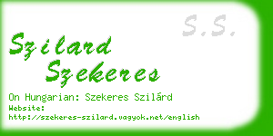 szilard szekeres business card
